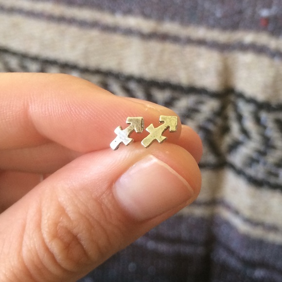 SAGITTARIUS ♐️ STUDS zodiac earrings - Picture 4 of 4